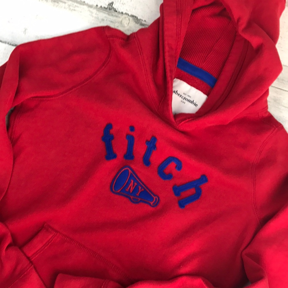 Abercrombie red hoodie size XL - Picture 2 of 5